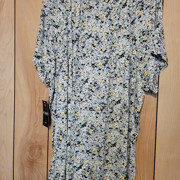 NWT Chaps Women's Floral S/S Shirt Size 3X - Picture 3 of 7